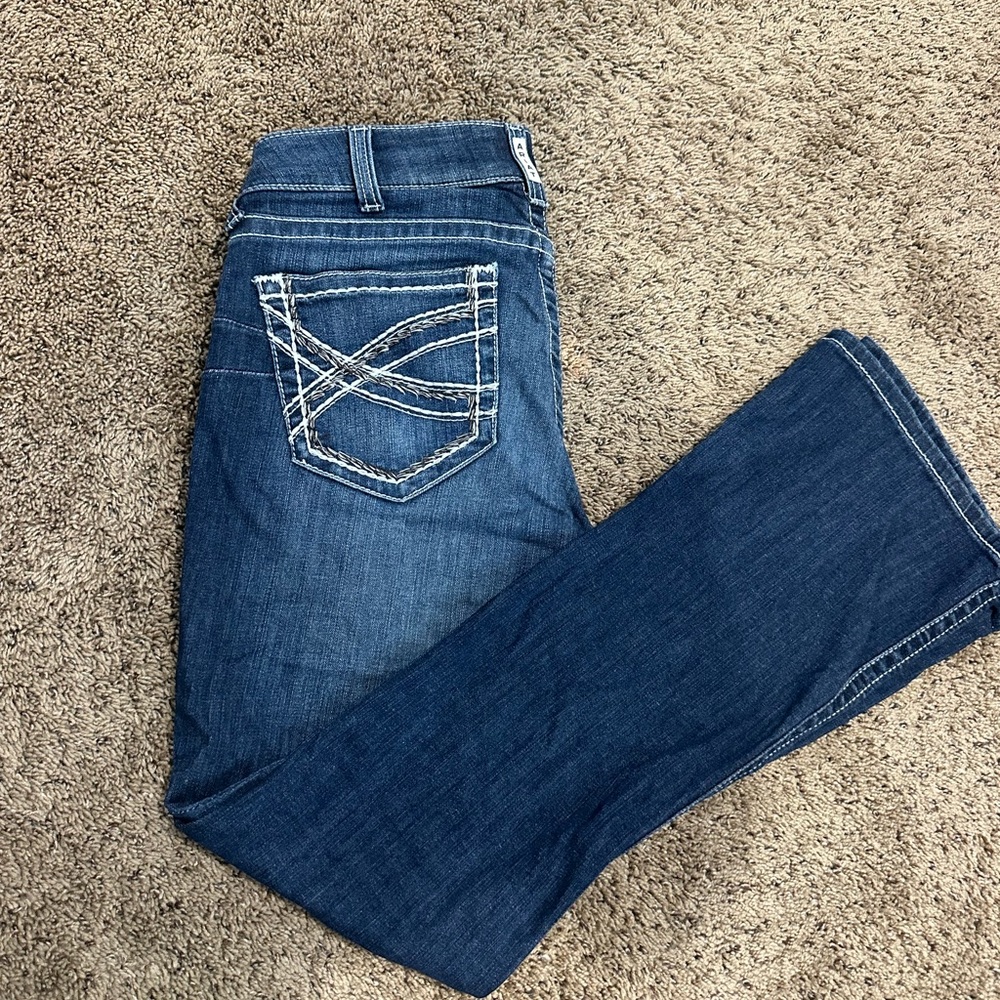 R.E.A.L. Mid Rise Stretch Entwined Boot Cut Jean by Ariat